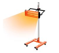 VEVOR Lámpara de Curado por Infrarrojos 1500W Tiempo de 1 a 60 min Luz de Curado para Coche con Calefacción Automática con Soporte Calentadores de Cabina de Horneado en Aerosol para Área de Horneado