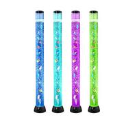 VEVOR Lámpara Sensorial de Burbujas, Tubo de Burbujas de 1,2 m Lámpara Sensorial para Acuario con 10 Peces Flotantes, 16 Efectos de Color y Control Remoto para Sala de Estar, Decoración del Hogar