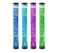 VEVOR Lámpara Sensorial de Burbujas, Tubo de Burbujas de 1 m Lámpara Sensorial para Acuario con 10 Peces Flotantes, 16 Efectos de Color y Control Remoto para Sala de Estar, Decoración del Hogar