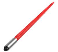 VEVOR Lanza de heno 81 cm lanza cuadrada para balas de heno punta de fijación rápida, capacidad de 612 kg horquillas para balas recubiertas de rojo funda de tuerca hexagonal para cubos, tractores