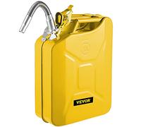 VEVOR Lata de Combustible Portátil Capacidad 20 L con Sistema de Boquilla Flexible Tanque de Combustible de Acero Inoxidable y Resistente al Calor para Equipos, Camiones, Automóviles, Amarillo