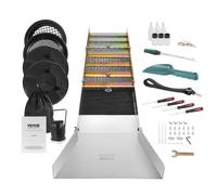 VEVOR Lavado de Oro Portátil, 23 Piezas, Rampa de Lavado de Oro de 127 cm, Aluminio Resistente con Marco, Tamiz, Pipetas, Pala y Bolsa de Transporte para Minero, Buscador de Oro, Ríos de Jardín