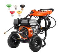 VEVOR Lavadora de Alta Presión a Gas 3500 PSI 10 L/min 2,6 GPM con 5 Boquillas
