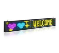 VEVOR Letrero LED Programable 131 x 19 cm Tablero de Visualización a Todo Color