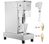 VEVOR Licuadora para Helados de Alta Velocidad de 750 W, 1740 RPM, de Acero Inoxidable 304, con Mango Largo y Protector de PC, Personalizable con Cualquier Sabor de Helado, 570 x 302 x 760 mm