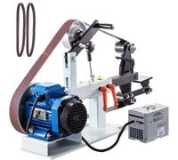 VEVOR Lijadora de Banda, 1500 W Lijadora Eléctrica de Correa con Motor de Cobre Puro, Velocidad Variable 0-2800 r/min, Tamaño de Cintas 5 x 208 cm, Lijadora Pulidora Amoladora para Pulir Herramientas