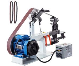 VEVOR Lijadora de Banda, 1500 W Lijadora Eléctrica de Correa con Motor de Cobre Puro, Velocidad Variable 0-2800 r/min, Tamaño de Cintas 5 x 208 cm, Lijadora Pulidora Amoladora para Pulir Herramientas