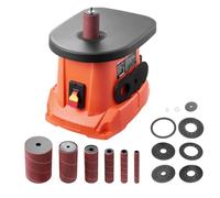 VEVOR Lijadora de Husillo Oscilante, 2000 RPM, 6 Manguitos 12,7-76,2 mm, Carrera 16 mm y Mesa de Hierro Fundido 397 x 295 mm, a Acabado de Muebles, Manualidades y Carpintería, 295 x 400 x 420 mm