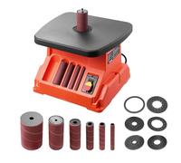 VEVOR Lijadora de Husillo Oscilante, 2000 RPM, 6 Manguitos de 12,7/19/25,4/38,1/50,8/76,2 mm, Carrera 16 mm y Mesa de Trabajo 390 x 415 mm para Acabado de Muebles, Manualidades y Carpintería