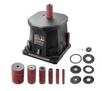 VEVOR Lijadora de Husillo Oscilante 2000 RPM, con 6 Manguitos 12,7-76,2 mm, Carrera de 15 mm y Puerto para Polvo para Acabado de Muebles, Lijado de Manualidades y Carpintería de Bricolaje, Negro