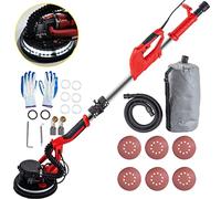 VEVOR Lijadora de Pared 750 W, Pulidora de Obra Seca 750 W, Lijadora Eléctrica para Paredes y Techos, Lijadora Jirafa, Ideal para Lijar Techos y Paredes, Plegable con Luz LED y Bolsa de Vacío