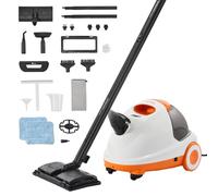 VEVOR Limpiador a Vapor Multiuso con 23 Accesorios Limpiador a Vapor con Cable de Alimentación Extralargo, Tanque de 2,5 L y Mango Portátil para Lechada, Azulejos, Pisos, Electrodomésticos, Automóvil