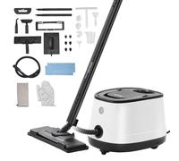 VEVOR Limpiador a Vapor Multiuso con 27 Accesorios Limpiador a Vapor con Cable de Alimentación Extralargo, Tanque de 1,5 L y Mango Portátil para Lechada, Azulejos, Pisos, Electrodomésticos, Automóvil