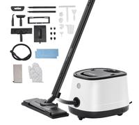 VEVOR Limpiador a Vapor Multiuso con 27 Accesorios Limpiador a Vapor con Cable de Alimentación Extralargo, Tanque de 1,5 L y Mango Portátil para Lechada, Azulejos, Pisos, Electrodomésticos, Automóvil