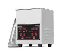 VEVOR Limpiador Ultrasónico 1,3L con Temporizador Cesta 50W 40kHz para Joyería