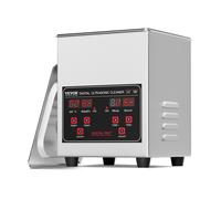 VEVOR Limpiador Ultrasónico 1,3L con Temporizador Cesta 50W 40kHz para Joyería