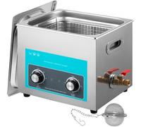 VEVOR Limpiador Ultrasónico 10 L 240 W Limpiador Ultrasónico Profesional con Calentador Ajustable Máquina de Limpieza Ultrasónica con 2 Perillas Potente Frecuencia de 40 kHz para Joyas, Reloj y Gafas