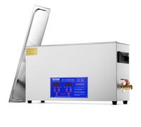 VEVOR Limpiador Ultrasónico 10 L con Temporizador Calentador Cesta 40kHz 300W