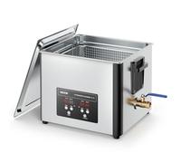 VEVOR Limpiador Ultrasónico 15 L, Máquina de Limpieza Ultrasónica Profesional con Cesta de Limpieza y Pantalla Digital, Acero Inoxidable, 240 W y 40 kHz, para Piezas, Carburadores e Instrumentos
