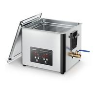 VEVOR Limpiador Ultrasónico 15 L, Máquina de Limpieza Ultrasónica Profesional con Cesta de Limpieza y Pantalla Digital, Acero Inoxidable, 240 W y 40 kHz, para Piezas, Carburadores e Instrumentos