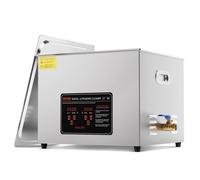 VEVOR Limpiador Ultrasónico 15L con Temporizador de Calentamiento y Cesta 360 W