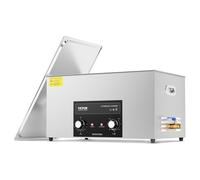 VEVOR Limpiador Ultrasónico 22L con Temporizador de Calentamiento y Cesta 480W