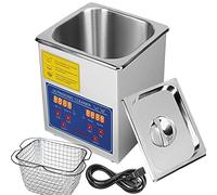 VEVOR Limpiador Ultrasónico 2L, 60W Limpiador Ultrasónico Profesional de Acero Inoxidable, Máquina de Limpieza Ultrasónica Potente Frecuencia de 40 kHz con Pantalla LED para Joyas, Reloj, Gafas
