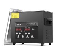 VEVOR Limpiador Ultrasónico 3 L Limpiador Ultrasónico Digital 120 W con Desgasificación Mejorada y Modo Suave Limpiador Ultrasónico Industrial 40 kHz con Temporizador y Calentador para Joyería