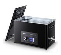 VEVOR Limpiador Ultrasónico 30 L, Máquina de Ultrasonido para Limpieza con Control de Perilla, de Acero Inoxidable, con Cesta y Bola de Limpieza para Relojes, Maquinillas de Afeitar, Joyas, Negro