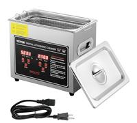 VEVOR Limpiador Ultrasónico 3 L Limpiador Sónico Digital con Temporizador 0-80°C