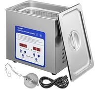 VEVOR Limpiador Ultrasónico, 3L Máquina de Limpieza Ultrasónica, 120W Máquina Limpiadora Ultrasónica con Temporizador y Calentador Digital LCD para Joyas, Gafas, Relojes, Metal, Dental, Laboratorio