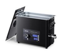 VEVOR Limpiador Ultrasónico 6 L, Máquina de Ultrasonido para Limpieza con Control de Perilla, de Acero Inoxidable, con Cesta y Bola de Limpieza para Relojes, Maquinillas de Afeitar, Joyas, Negro