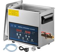 VEVOR Limpiador ultrasónico 6L Limpiador ultrasónico profesional de doble frecuencia 28/40KHZ aparato de limpieza ultrasónico con tanque de acero inoxidable para joyas, gafas, reloj de dientes