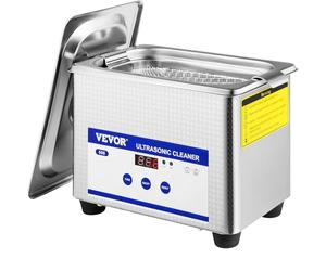 VEVOR Limpiador Ultrasónico 800ml, 35W Limpiador Ultrasónico Profesional de Acero Inoxidable, Máquina de Limpieza Ultrasónica Potente Frecuencia de 40 kHz con Pantalla LED para Joyas, Reloj, Gafas