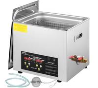 VEVOR Limpiador Ultrasónico Mejorado 10 L Calentador 400 W Ultrasónico 240 W Limpiador Ultrasónico de Laboratorio Digital con Temporizador de Calentador para Limpiar Piezas de Instrumentos