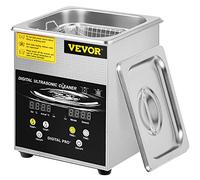 VEVOR Limpiador Ultrasónico Mejorado 2 L Calentador de 100 W a Ultrasónico de 60 W Limpiador de Piezas Ultrasónico de Laboratorio Digital con Temporizador para Limpieza de Piezas de Joyería