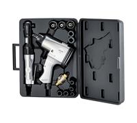 VEVOR Llave de impacto neumática de 1/2 "y 3/8" Llave de trinquete combinada, 19 piezas Pro Air Tool y Kit de Accesorios - Incluye 10 unids CR-V Acero Impacto Set y Bolsa de transporte para reparación