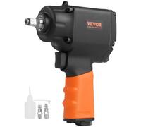 VEVOR Llave de Impacto Neumática Impulsión 690 pies-lbs Llave de Impacto de Aire Cuadrado de 3/8" 10000 rpm con Conector Rápido de Aire Bidón de Aceite para Reparación Pesada de Coches 90-120 PSI