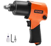 VEVOR Llave de Impacto Neumática Impulsión Cuadrada de 1,27 cm Llave de Impacto de Aire 1193 Nm 7500 rpm Plástico y Acero con Conector Rápido de Aire Bidón de Aceite para Reparación Pesada de Coches