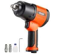 VEVOR Llave de Impacto Neumática, Par Máximo Inverso 1490 Nm, Ajuste de 4 Velocidades, 7500 RPM, para Talleres y Garajes, para Reparación Ligera y Mantenimiento de Vehículos, 200 x 150 x 70 mm