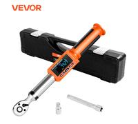 VEVOR 2 PCS Juego de Llaves Dinamométricas Digitales Accionamiento de 1/2" y 3/8" 72 Dientes ±2% de Precisión Llave Dinamométrica Electrónica con Valor Preestablecido, Zumbador y Notificación LED