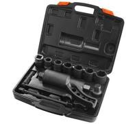 VEVOR Llave Dinamométrica Multiplicadora de Torsión de 25,4mm Relación 1:64 Multiplicador de Fuerza con 8 Vasos Caja Multiplicadora de Torsión de Acero de Aleación para Quitar Tuercas de Rueda, Garaje