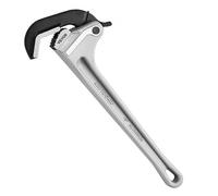 VEVOR Llave para Tubo Recto de Aluminio 18" Llave para Plomería Ajustable con Mandíbula de Alta Resistencia Mango Ergonómico Fácil de Transportar para Tuberías de Agua, Reparaciones de Automóviles