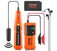VEVOR Localizador de Cables Subterráneos, Profundidad de Detección de Hasta 1 m y Longitud de Detección de 305 m, Rastreador de Cables y Detector de Roturas con Auriculares para Vallas para Mascotas