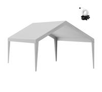 VEVOR Lona de Toldo de Repuesto Pared Lateral 6,1x3,94 m Gris Marco NO Incluido
