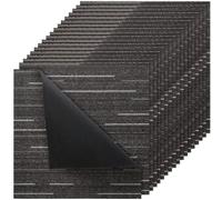 VEVOR Losetas de Alfombra Cuadradas, 609,6 x 609,6 x 6 mm, Suelo Modular de 9 m², Reutilizable, Fácil de Instalar y Reemplazar, Polipropileno y Asfalto, para Salón y Oficina, Color Gris, 24 uds