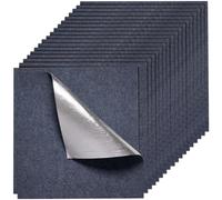VEVOR Losetas de Alfombra de 610 x 610 mm, 15 uds, Autoadhesivas, Acolchadas y Suaves, para Suelos Comerciales, sin Costuras, 5,6 m², Fácil de Instalar para Sala de Estar y Oficina, Color Gris