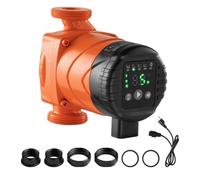 VEVOR LPS25-4BP/130 Bomba de Circulación de Alta Eficiencia, 42 L/min Elevación Máxima 4 m Bomba de Agua Caliente de Hierro Fundido Conexión Roscada Válvula de Retención para Sistemas de Calefacción