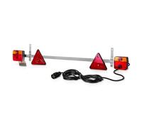 VEVOR Luces de Remolque, con Modos Luz de Freno, Giro, Trasera, Matrícula, Kit de Iluminación Impermeable y a Prueba de Polvo con Arnés de Cableado para Barco y Autocaravana, 1620 x 75 x 205 mm
