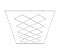 VEVOR Luces LED para Garaje 14 Cuadradas Luz de Techo de Taller Blanca Fría 88000 lm 6500 K Iluminación de Garaje de Bricolaje Súper Brillante para Sótano, Almacén, Salón de Belleza, Garaje